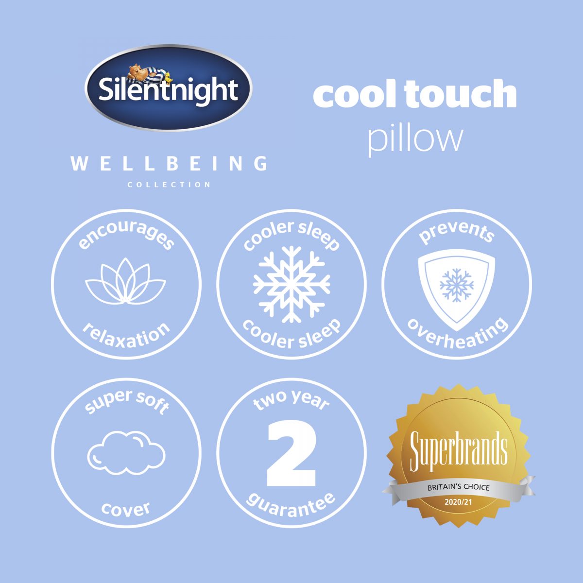 Silentnight Wellbeing Collection Cool Touch Pillow