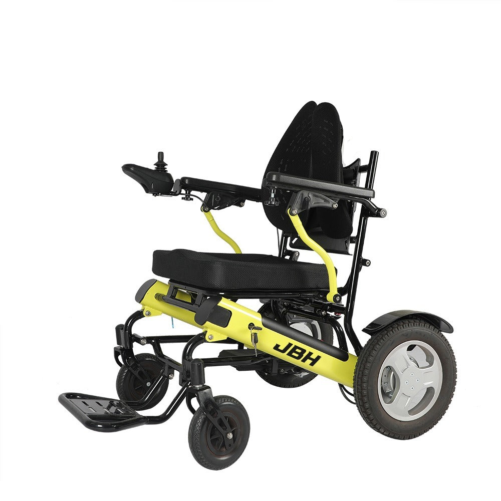 JBH Folding Electric Wheelchair with Headrest