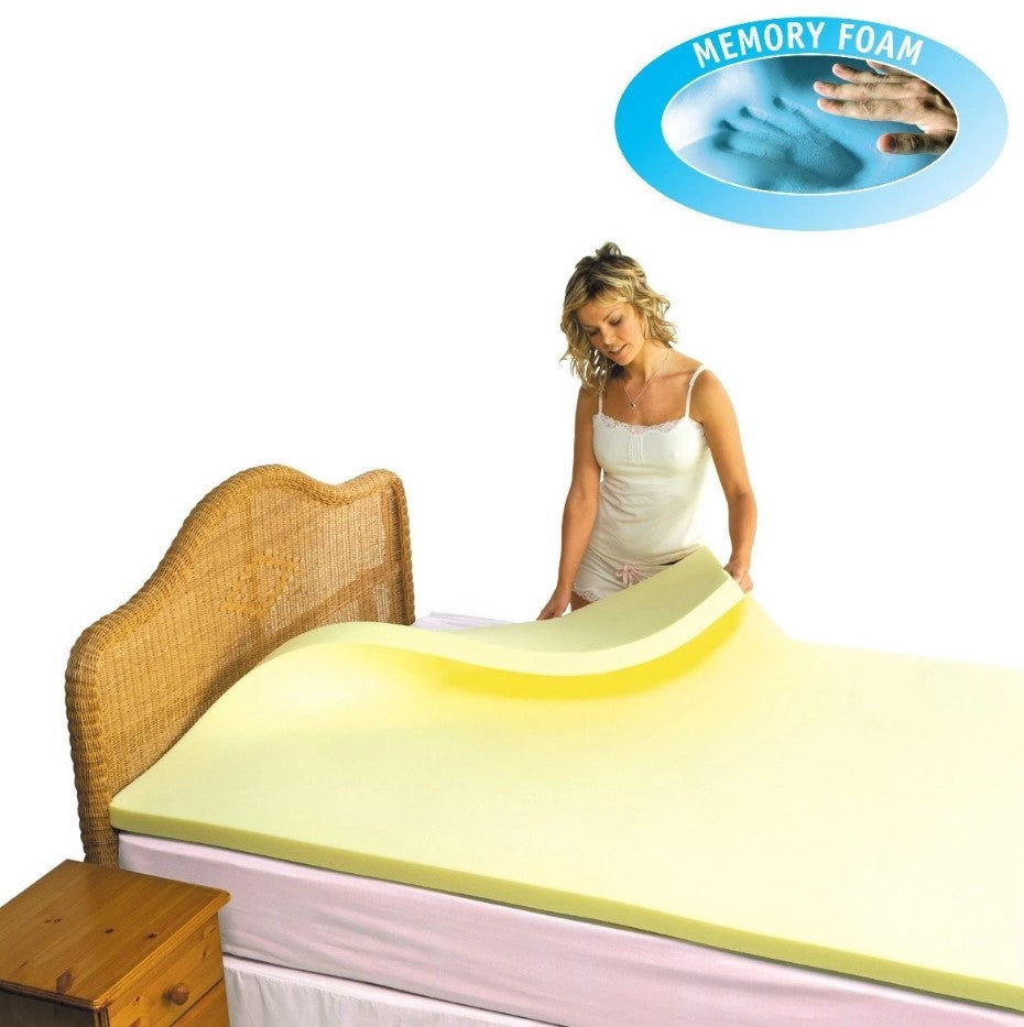 Memory Foam Mattress Topper for Back Pain - High Density