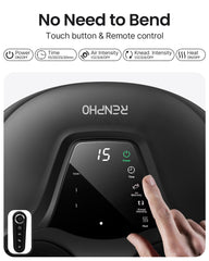 RENPHO Compact Shiatsu Foot Massager With Remote Control - Black